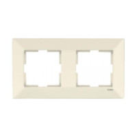 Рамка 2-на горизонтальна Meridian крем