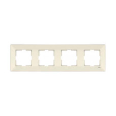 Рамка 4-на горизонтальна Meridian крем