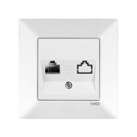 Розетка комп`ютерна Viko Meridian Біла