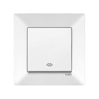 Вимикач реверсивний Viko Meridian Білий