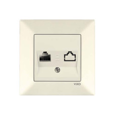 Розетка комп`ютерна Viko Meridian Крем