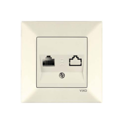Розетка комп`ютерна Viko Meridian Крем