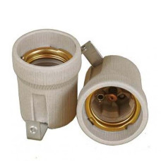 Патрон Е-27 керамічний з планкою