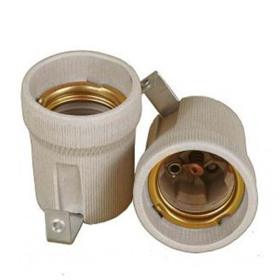 Патрон Е-27 керамічний з планкою