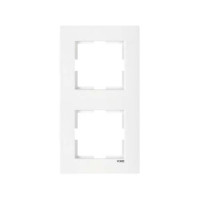 Рамка 2-на вертикальна біла каrre