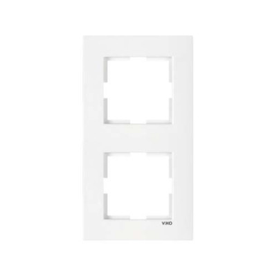 Рамка 2-на вертикальна біла каrre