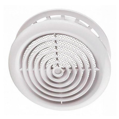 Вентиляційний дифузор д.175мм з фланцем д.125мм та пруж.кріпл.