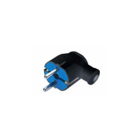 Вилка штепсельна кутова з/з Чорна Svittex