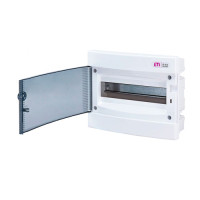 Щит внутр. розподільчий ECМ 12 PT (12мод.проз.дверці)