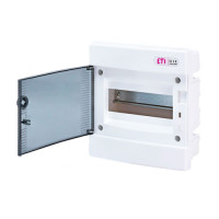 Щит внутр. розподільчий ECМ 8PT (8мод.проз.дверці)