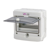 Щит пласт. зовнішній ECH 8G (8мод.) IP65