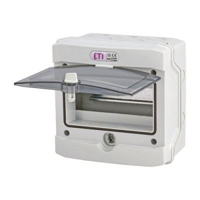 Щит пласт. зовнішній ECH 8G (8мод.) IP65