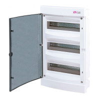 Щит внутр. розподільчий ECМ 36 PT (36мод.проз.дверці) (3x12мод.)