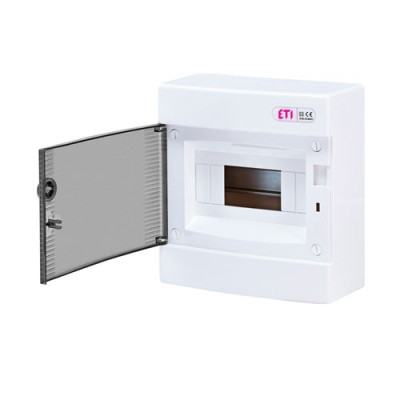 Щит зовн. розподільчий ECT 8 PT (8мод.проз.дверці)