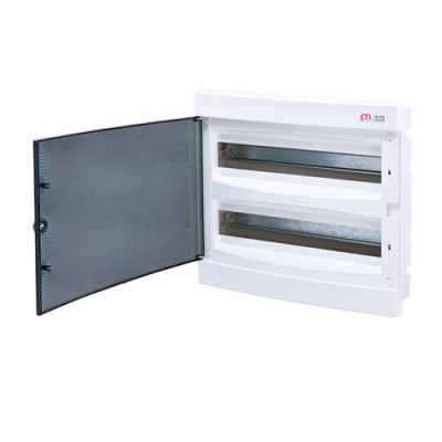 Щит внутр. розподільчий ECМ 2x18 PT (36мод.проз.дверці) (2x18мод.)