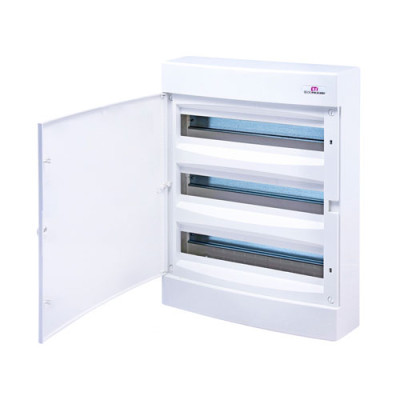 Щит зовн. розподільчий ECT 3x18 PO (54мод.БІЛІ.дверці)