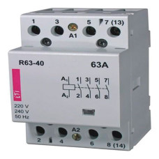 Контактор модульний RD 63-40 230V AC/DC 3мод. 4NO