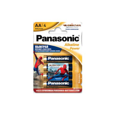 Батарейка Panasonic ALKALINE POWER (AA) BLI 4 Power Rangers