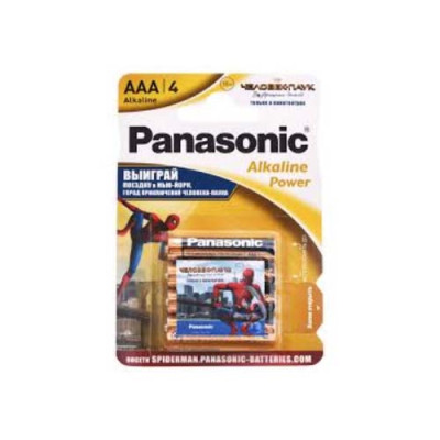 Батарейка Panasonic ALKALINE POWER (AAA) BLI 4 Power Rangers