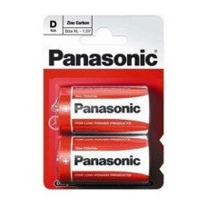 Батарейка Panasonic RED ZINK R20 BLI 2 ZINK-CARBON