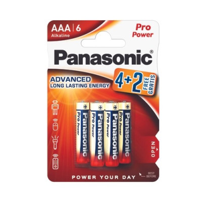Батарейка Panasonic PRO POWER AAA BLI 6 (4+2) ALKALINE