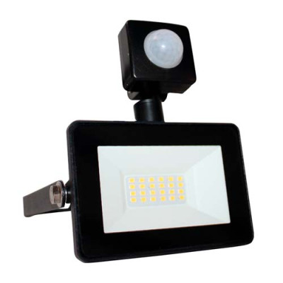 Прожектор світлодіодний з датчиком руху SPG 10 Slim 10W 6400K 900Lm