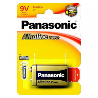 Батарейка Panasonic ALKALINE POWER 6LF22 BLI 1