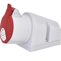 Розетка силова стаціонарна EZ-3253  IP44 (32A, 400V, 3P+N+PE)