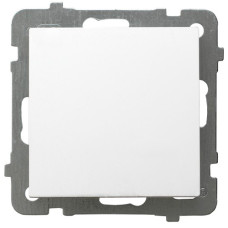 Вимикач одинарний без рамки Ospel AS Білий