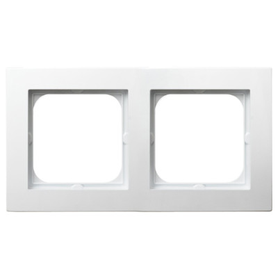 рамка 2-а горизонтальна біла Ospel AS