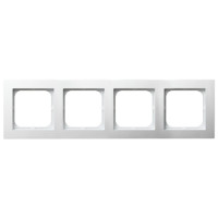 рамка 4-а горизонтальна біла Ospel AS