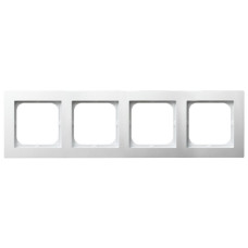 рамка 4-а горизонтальна біла Ospel AS