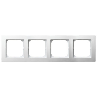 рамка 4-а горизонтальна біла Ospel AS