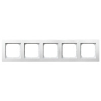 рамка 5-а горизонтальна біла Ospel AS