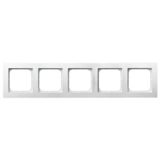 рамка 5-а горизонтальна біла Ospel AS