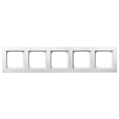 рамка 5-а горизонтальна біла Ospel AS