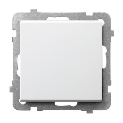 Вимикач 1-й без рамки Ospel Sonata Білий