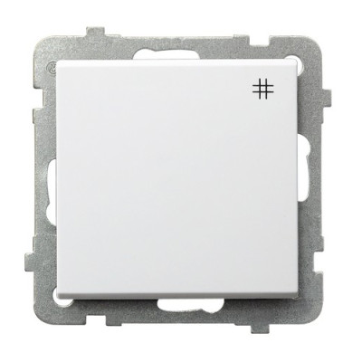 Вимикач 1-й реверсивний без рамки Ospel Sonata Білий