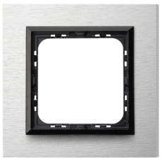 рамка 1-а горизонтальна Полірований алюміній Ospel Sonata