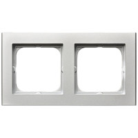 Рамка 2-а горизонтальна Срібло матове Ospel Sonata
