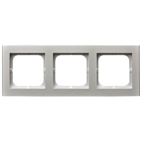 Рамка 3-а горизонтальна Срібло матове Ospel Sonata