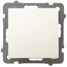 Вимикач одинарний без рамки Ospel AS Крем