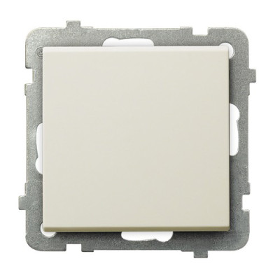 Вимикач одинарний без рамки Ospel Sonata Крем