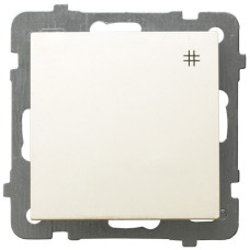 Вимикач одинарний реверсивний без рамки Ospel AS Крем