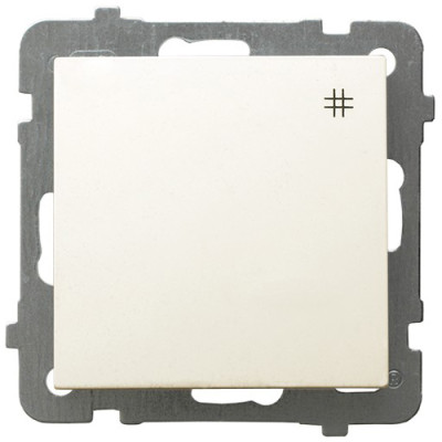 Вимикач одинарний реверсивний без рамки Ospel AS Крем