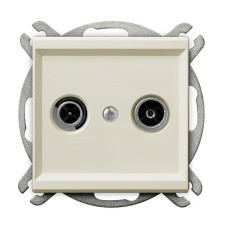 Розетка телевізійна без рамки Ospel Sonata крем