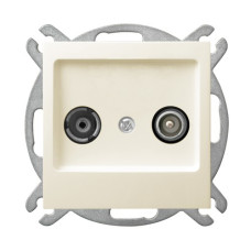 розетка телевізійна без рамки Ospel AS крем
