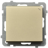 Вимикач 1-й прохідний без рамки Ospel Sonata Золото
