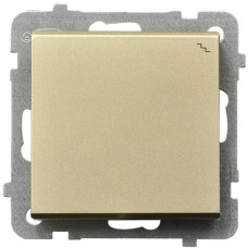 Вимикач 1-й прохідний без рамки Ospel Sonata Золото