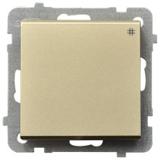 Вимикач 1-й реверсивний без рамки Ospel Sonata Золото